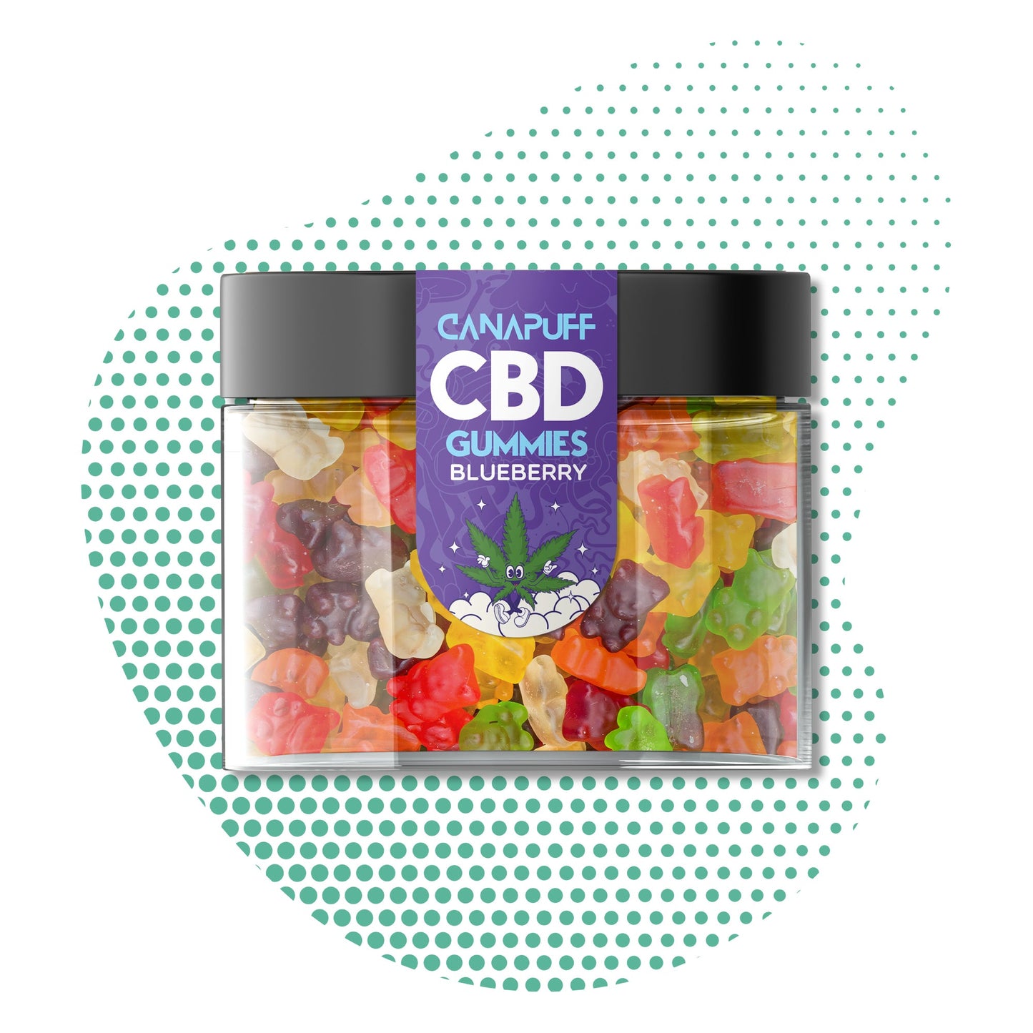 Canapuff Hurtownia - Żelki CBD - Jagodowe - Relaks i Dobry Sen