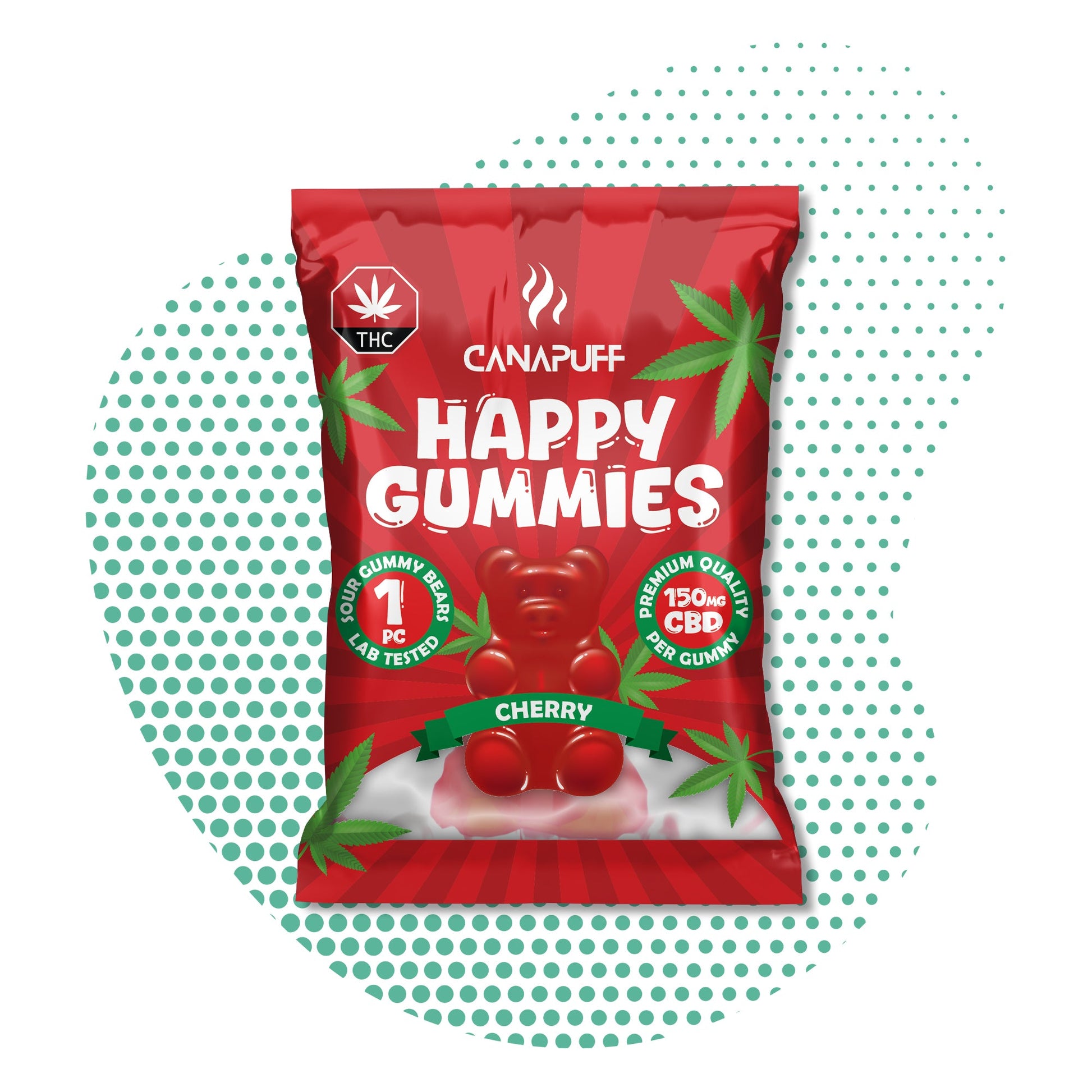 Wholesale Canapuff - Żelki CBD - Wiśnia - Relaks i Dobrostan