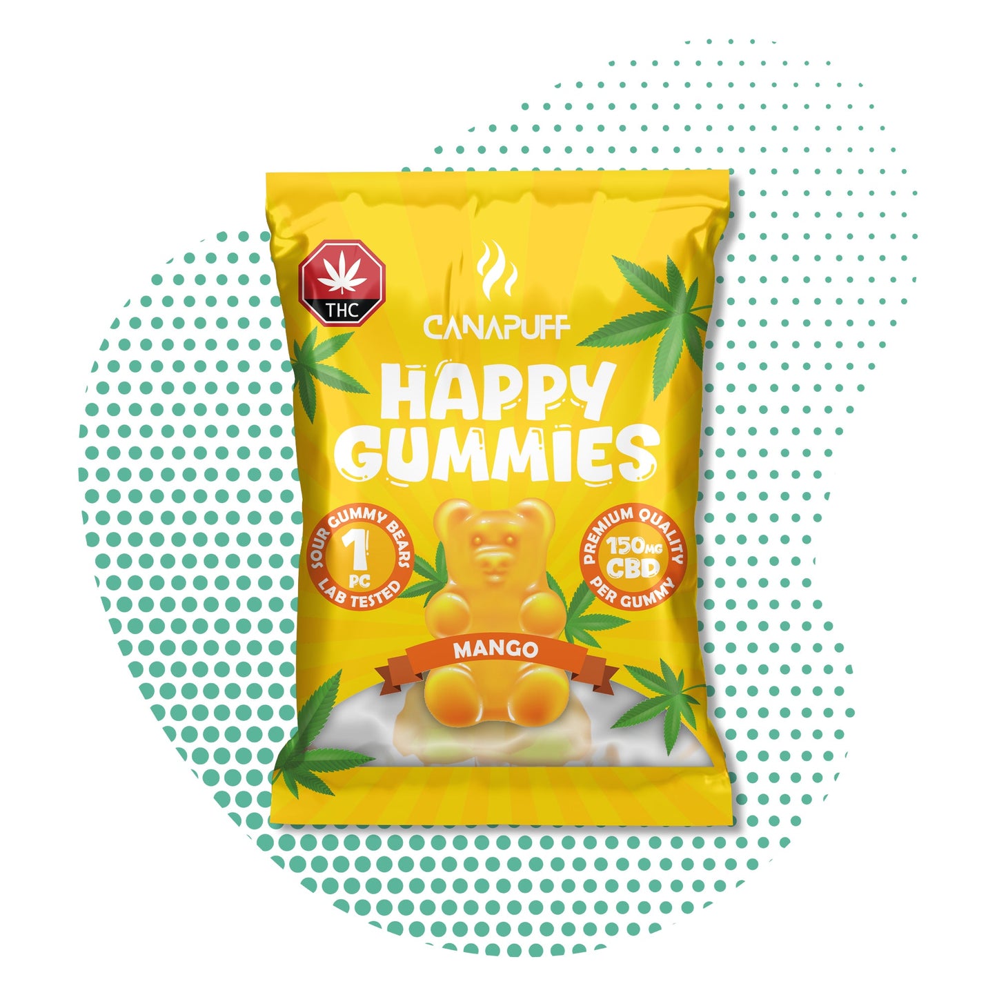 Hurtownia Canapuff - Żelki CBD - Mango
