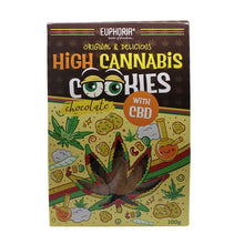 Euphoria Czekoladowe Ciasteczka Zbożowe z CBD - 100g (12 szt.)