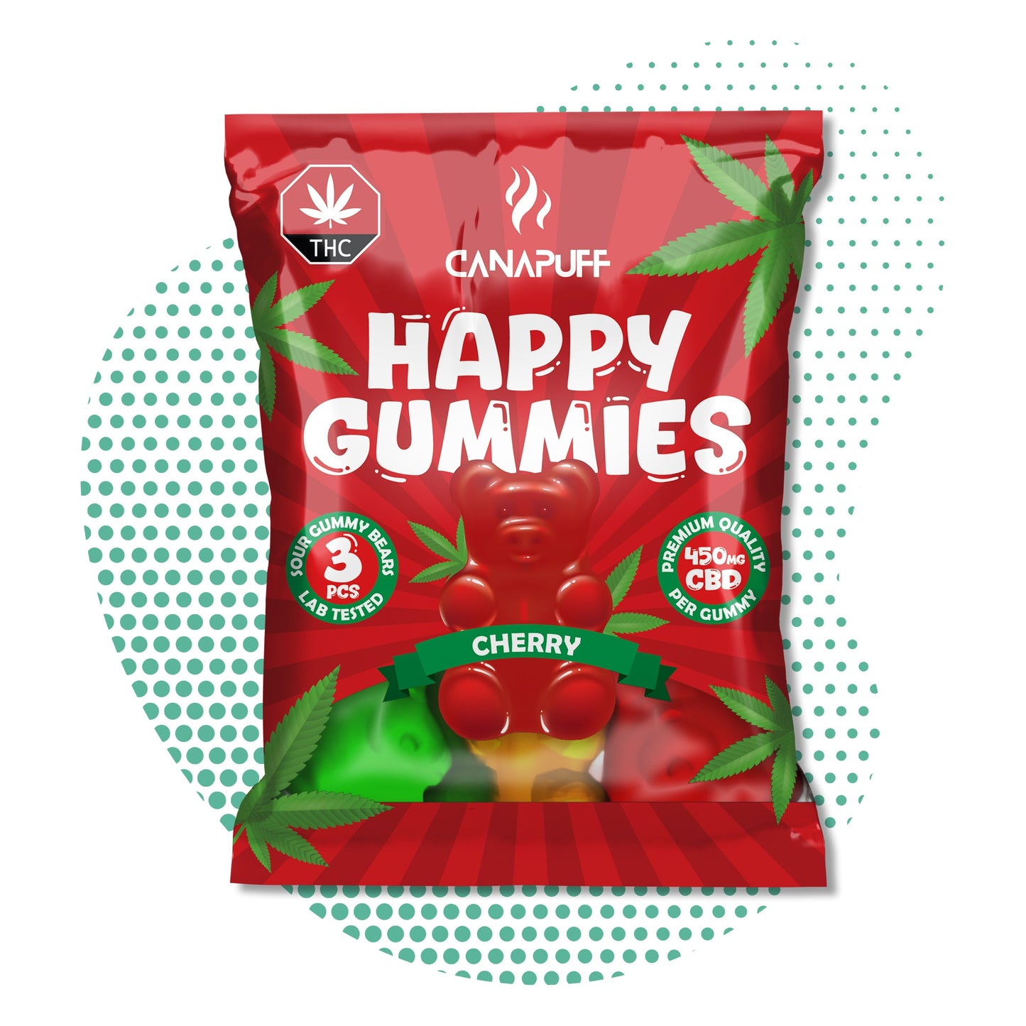 Wholesale Canapuff - Żelki CBD - Wiśnia - Relaks i Dobrostan