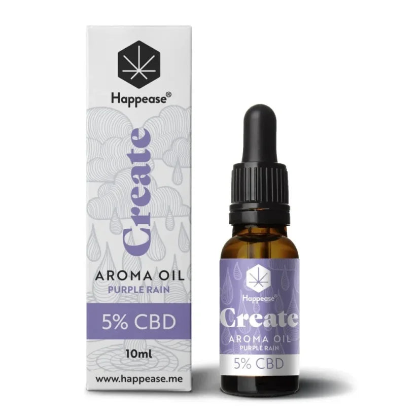 Happease Olejek CBD Purple Rain - 5% CBD, 500 mg - Naturalne Wsparcie i Relaks