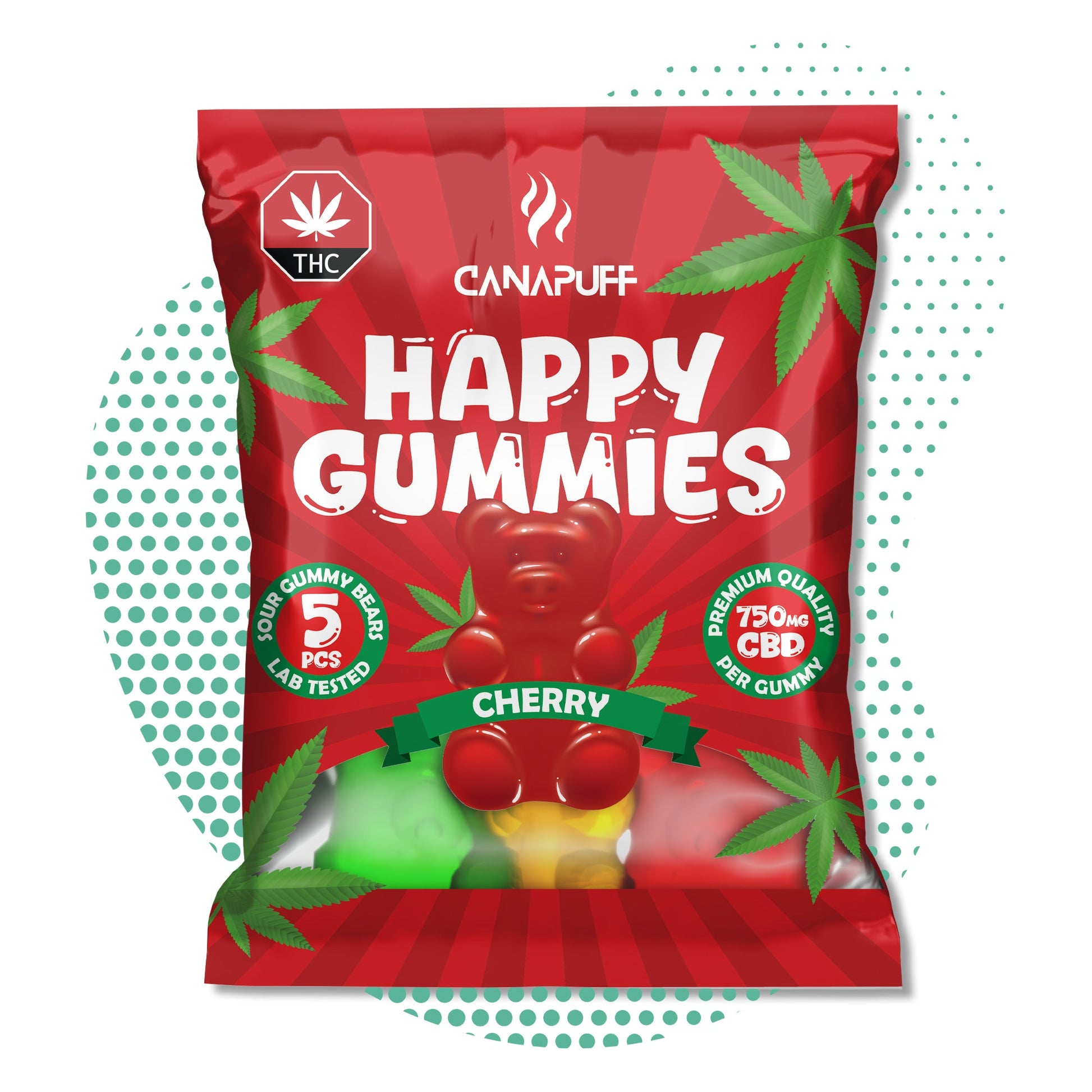 Wholesale Canapuff - Żelki CBD - Wiśnia - Relaks i Dobrostan