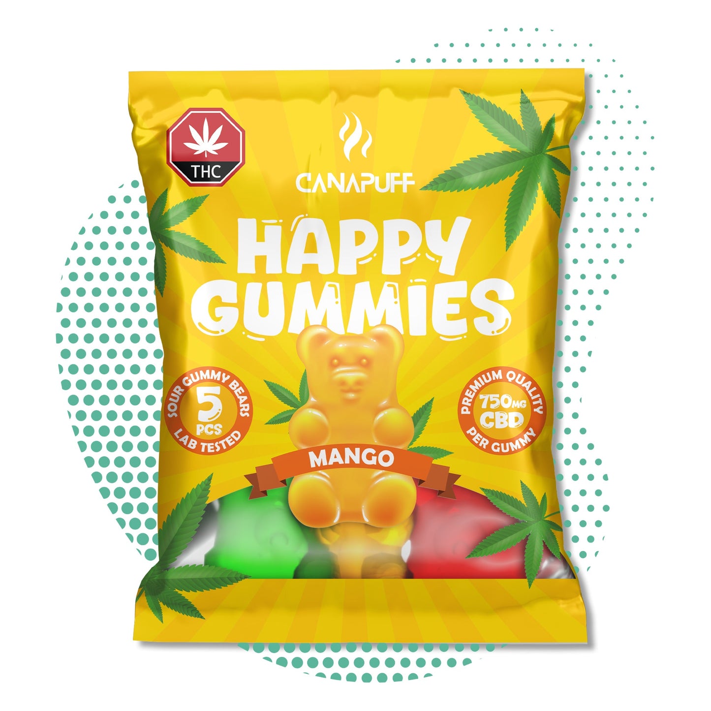 Hurtownia Canapuff - Żelki CBD - Mango