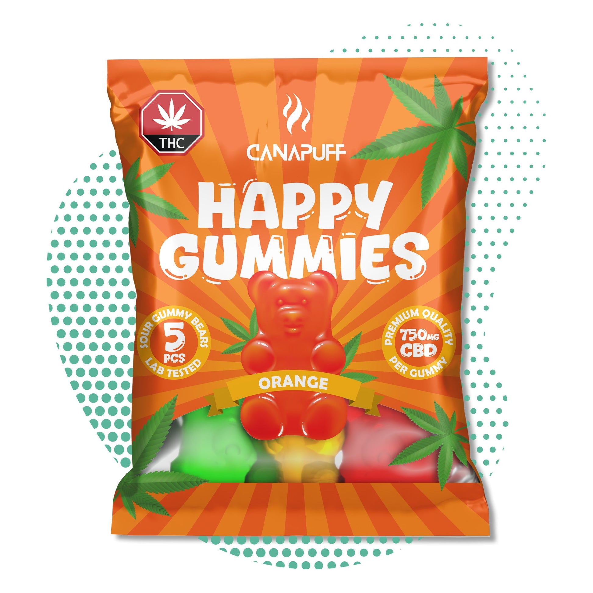 Wholesale Canapuff - CBD Żelki Pomarańczowe