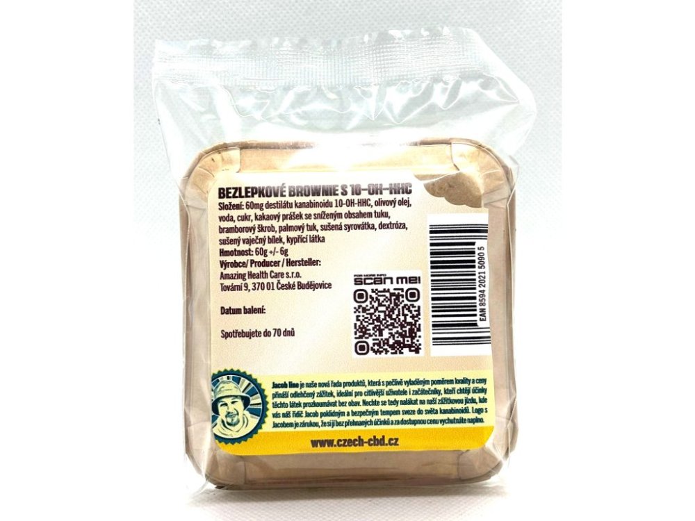 Czech CBD 10-OH-HHC brownie czekoladowe, 60 mg 10-OH-HHC