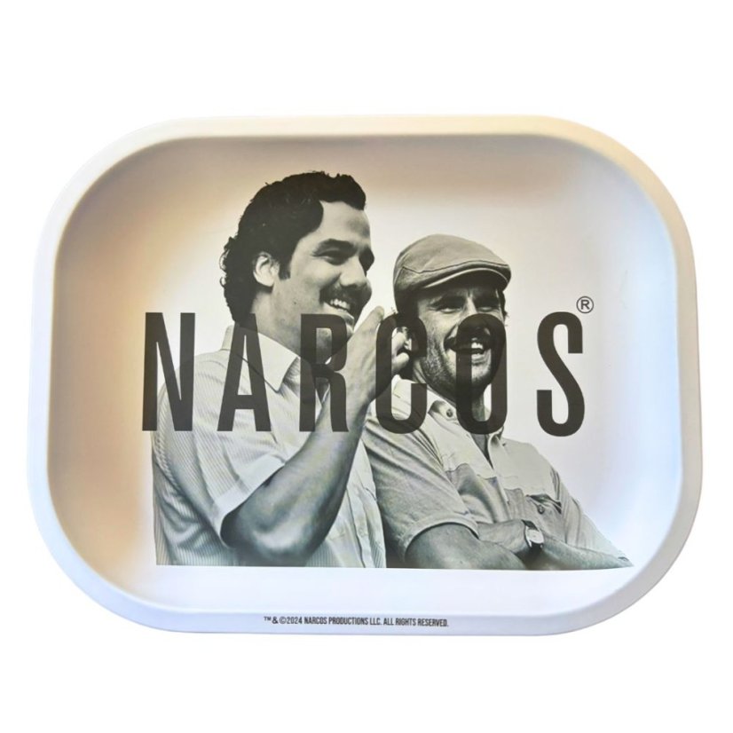 Narcos Taca metalowa do wałkowania, biała, mała, 14 x 18 cm