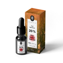 Hemnia Pełne spektrum Pain Relief Olejek CBG - 20% CBG, 5% CBD, 2000 mg, 10 ml
