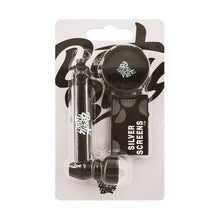 Best Buds Pipsy Czarna Metalowa Lulka z Mini Młynkiem (12 szt./opak.)