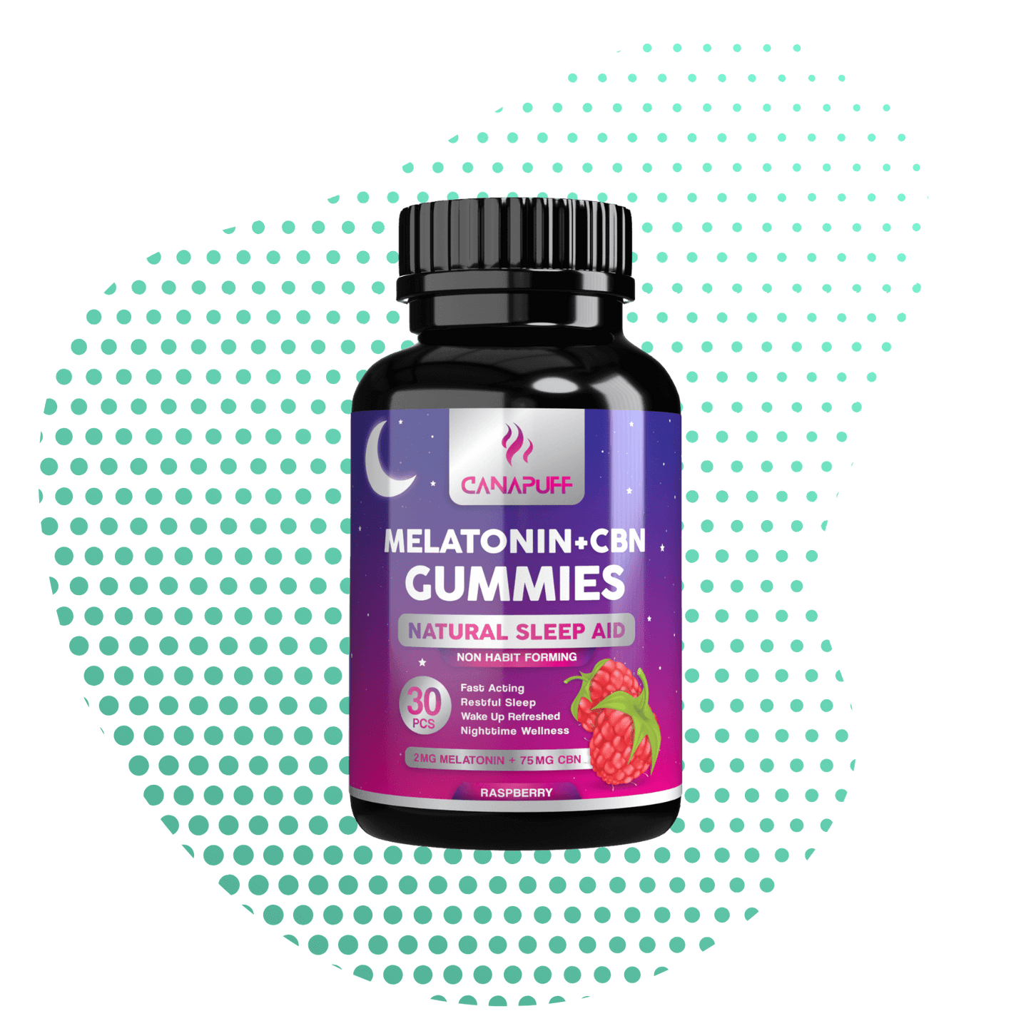 Hurtownia Meliatonin+CBN Żelki - Malinowe