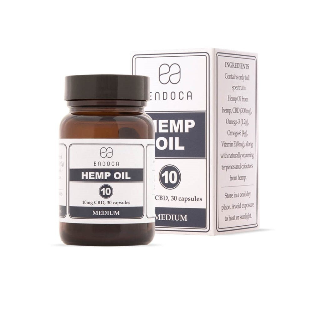 Endoca Kapsułki z olejem konopnym 300 mg CBD, 30 szt.