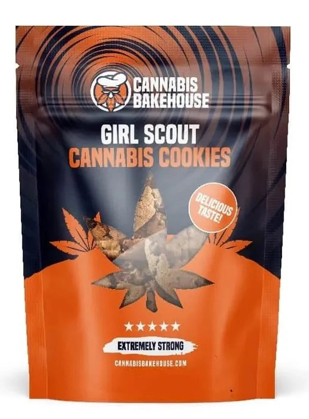 Cannabis Bakehouse Ciasteczka Konopne "Girl Scout Cookies" - Intensywny Smak i Energia, 115g