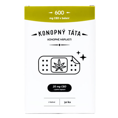 Konopne Plastry CBD "Konopný Táta" - Ulga i Regeneracja 600 mg CBD (30 szt.)