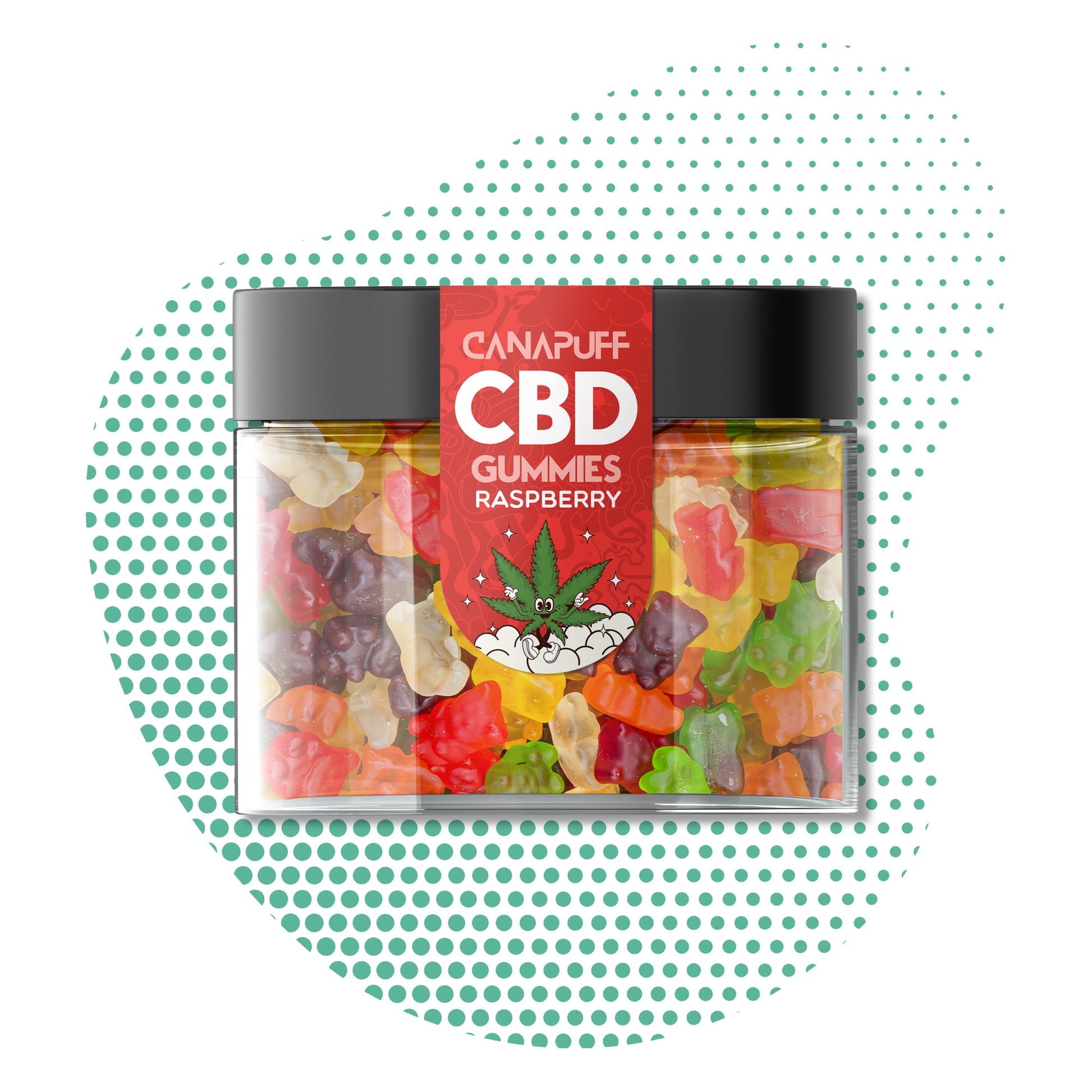 Hurtownia Canapuff - Żelki CBD - Malinowe - Relaks i Dobry Sen