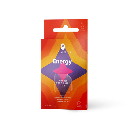 Hemnia Energy - Naklejki dla szybkiego pobudzenia, 30 sztuk