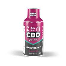 Napój ZEN CBD - Mieszanka Jagód, 70mg, 60 ml, opakowanie 10 szt