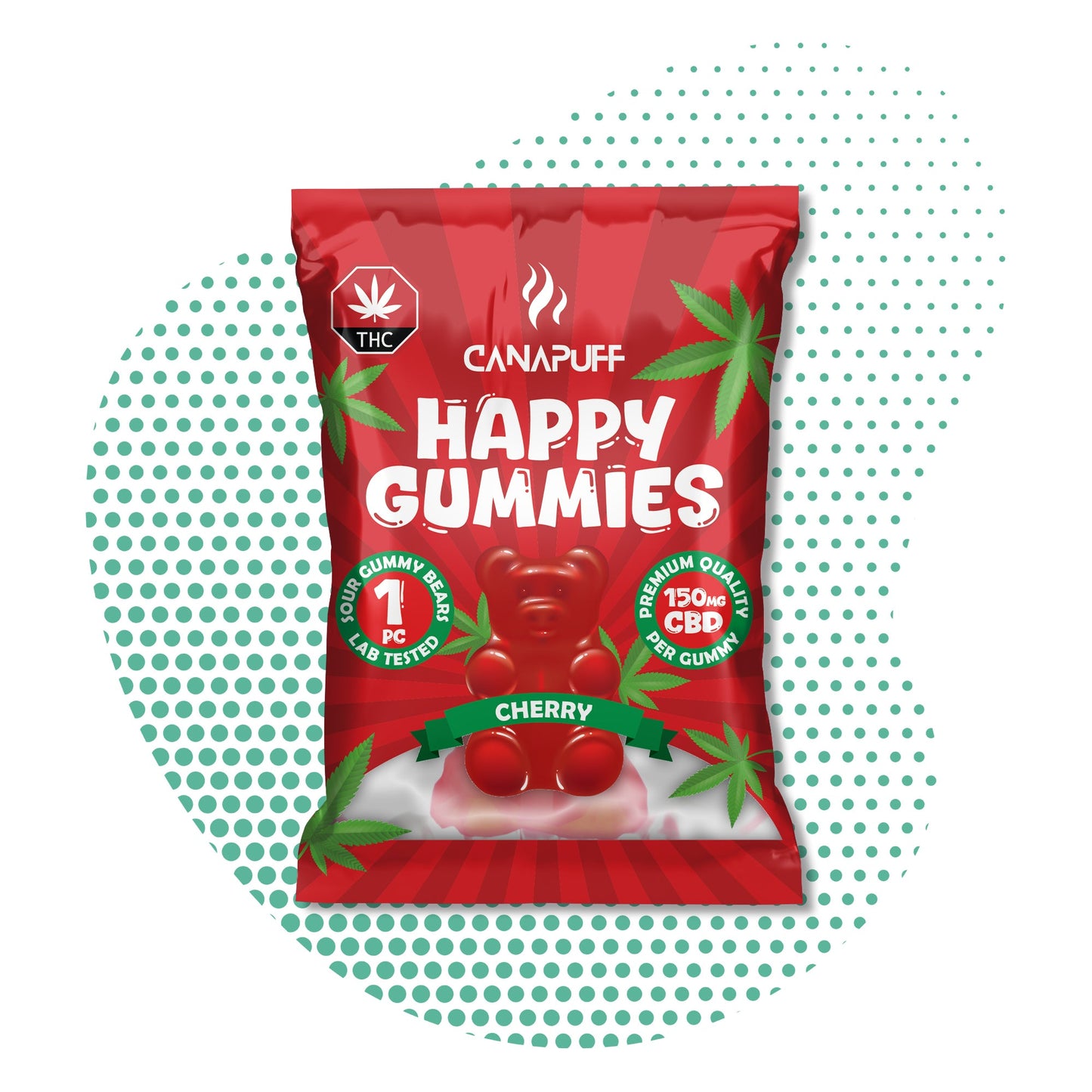 Wholesale Canapuff - Żelki CBD - Wiśnia - Relaks i Dobrostan