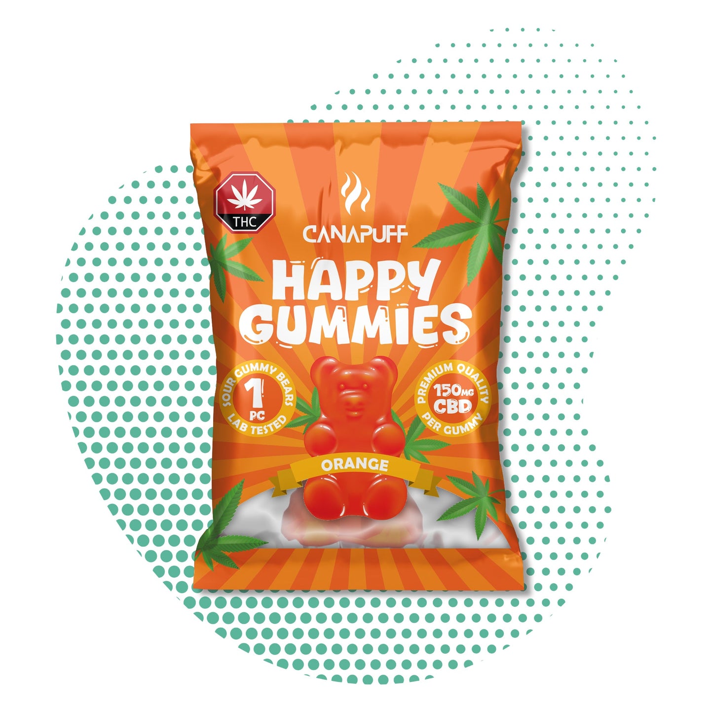 Wholesale Canapuff - CBD Żelki Pomarańczowe