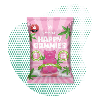 Hurtownia Canapuff - Żelki CBD - Truskawka - Relaks i Dobrostan