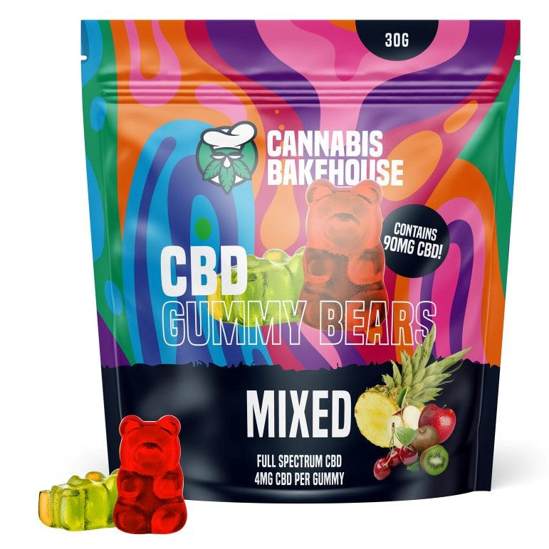 Wegańskie Żelki Konopne Cannabis Bakehouse - 22 szt. x 4 mg CBD, 30 g - Poczuj Moc Natury!