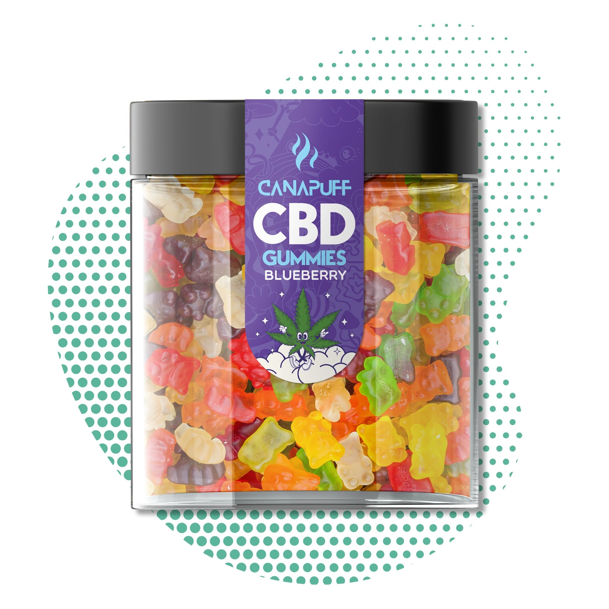 Canapuff Hurtownia - Żelki CBD - Jagodowe - Relaks i Dobry Sen