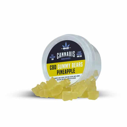 Niedźwiedzie Żelki CBD Cannabis Bakehouse - Ananas, 22 szt x 4mg CBD, 30 g