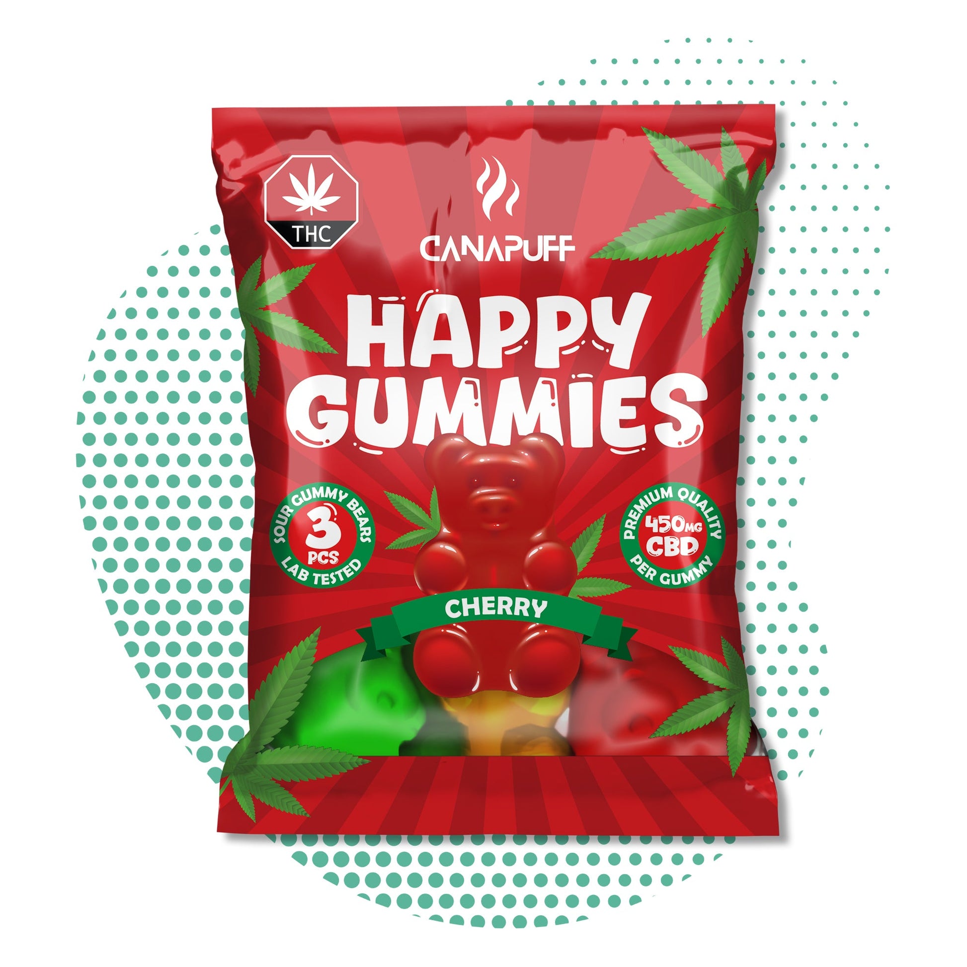 Wholesale Canapuff - Żelki CBD - Wiśnia - Relaks i Dobrostan