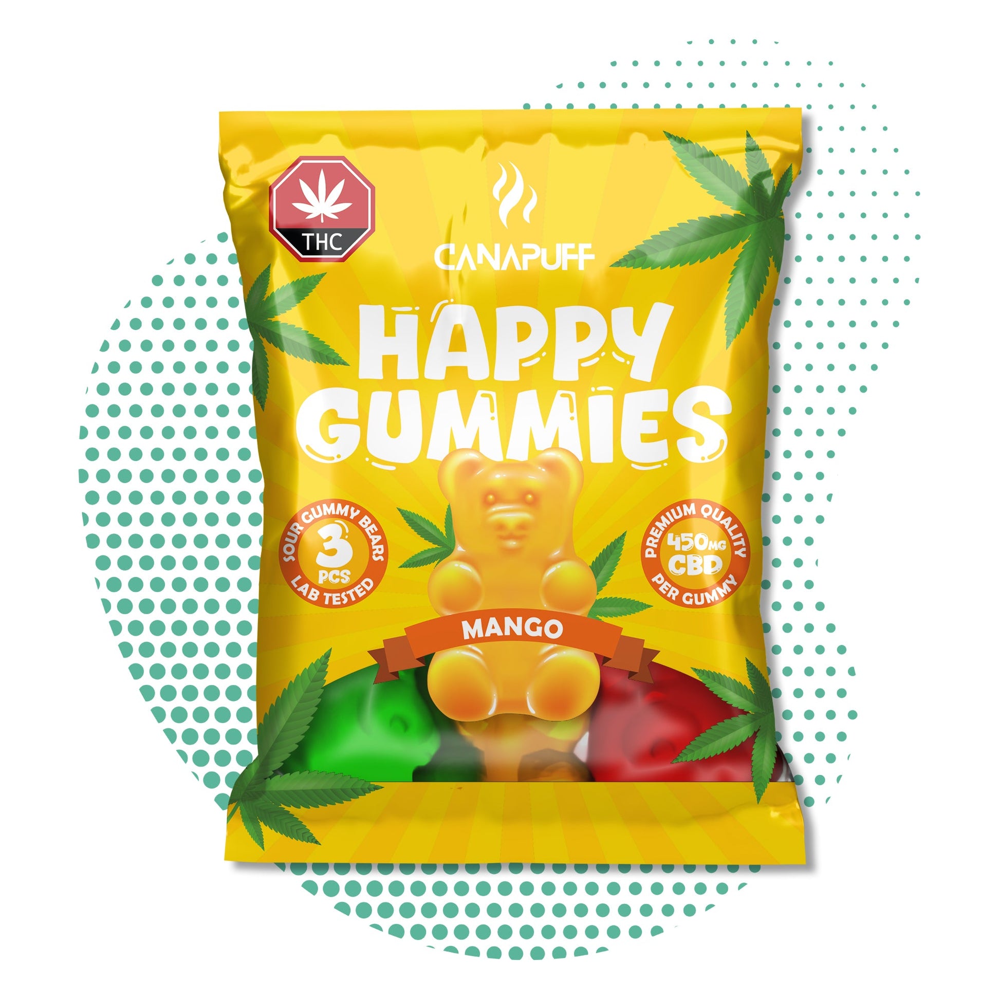 Hurtownia Canapuff - Żelki CBD - Mango