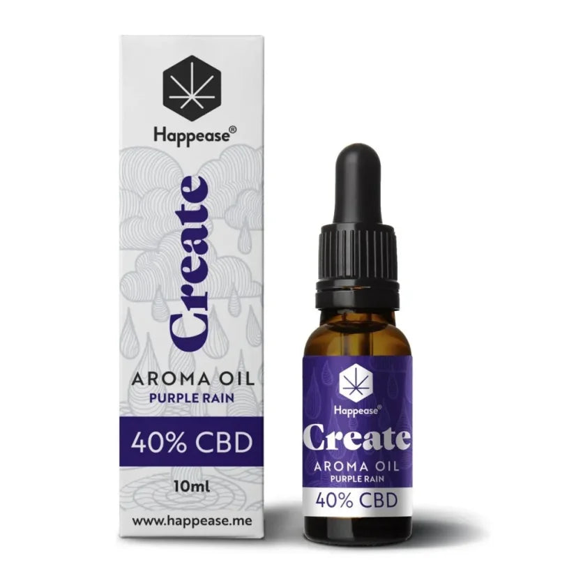 Happease Stwórz olejek CBD Purple Rain, 40% CBD, 4000 mg, 10 ml