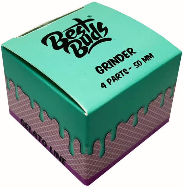 Młynek do Ziół Best Buds Gelato Pistacjowo-Jeżynowy, 4 Części (50mm)