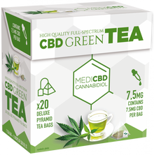 MediCBD Zielona Herbata (Opakowanie 20 Torebek Piramidowych), 7,5 mg CBD - Karton (10 pudełek)