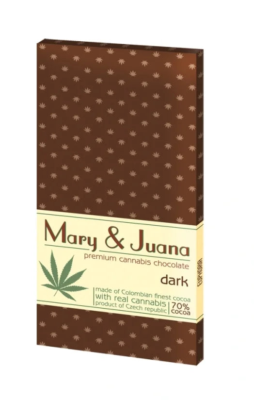Euphoria Mary & Juana Czekolada Gorzka z Nasionami Konopi (70% Kakao) 80g - Unikalne Doświadczenie Smakowe