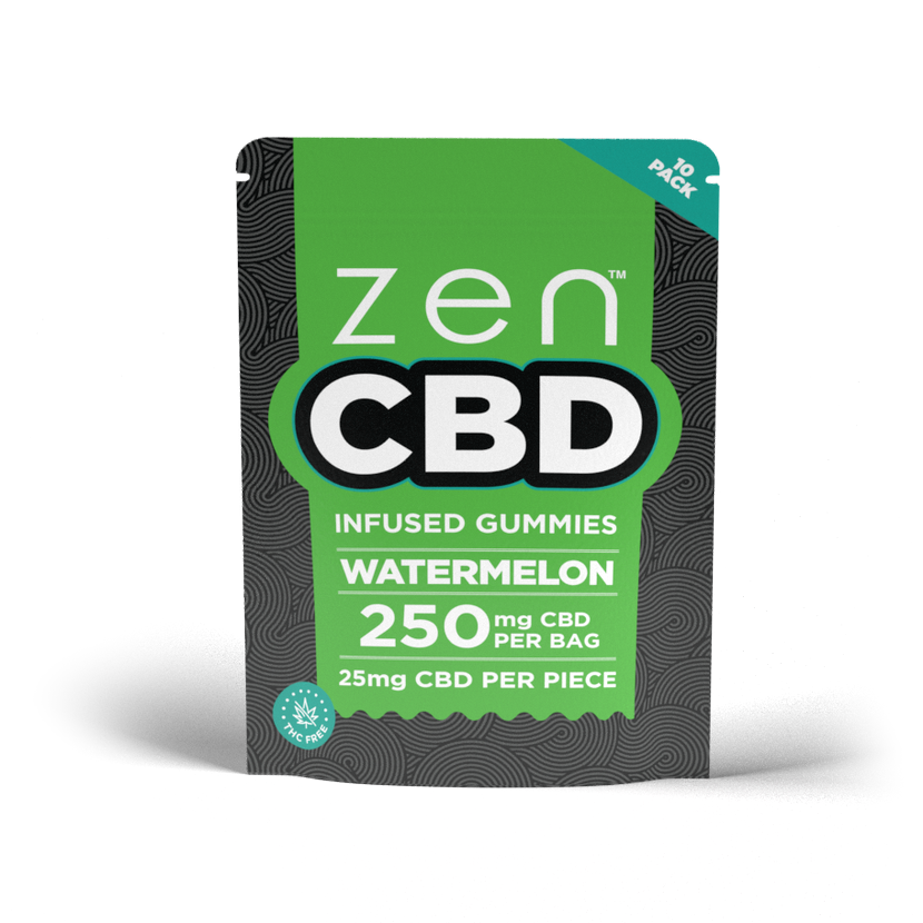 ZEN CBD Gummies - Arbuz, 250 mg, 10 szt., pudełko ekspozycyjne 25 szt.