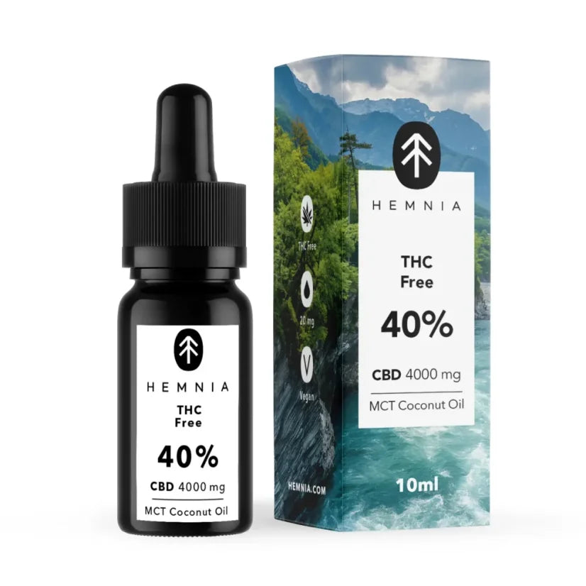 Hemnia Olejek CBD 40% wolny od THC, 4000 mg, 10 ml