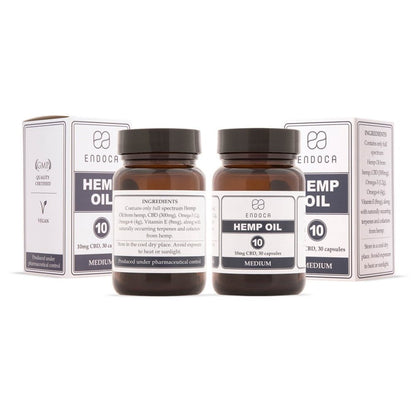 Endoca Kapsułki z olejem konopnym 300 mg CBD, 30 szt.