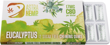 Astra Guma do Żucia z Eukaliptusem i Kannabidiolem (17 mg CBD) - Opakowanie Zbiorcze 24 szt. (408 g)