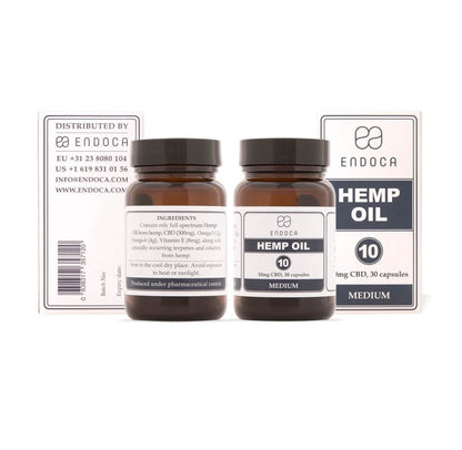 Endoca Kapsułki z olejem konopnym 300 mg CBD, 30 szt.