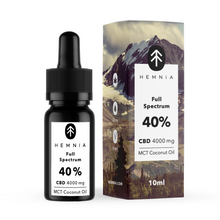 Hemnia Olej kokosowy CBD MCT Full Spectrum 40%, 4000 mg, 10 ml