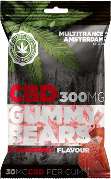 Żelki CBD o smaku truskawkowym (300 mg) - 40 saszetek w kartonie, 4000 g