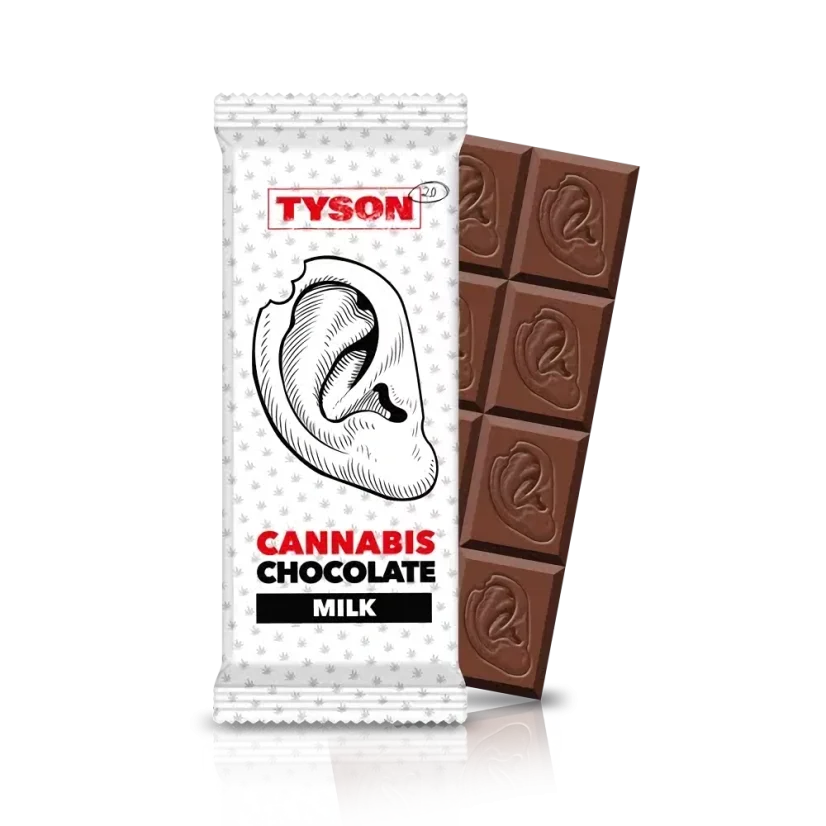 Czekolada Tyson 2.0 z Nasionami Konopi - Mleczna Rozkosz 32% Kakao