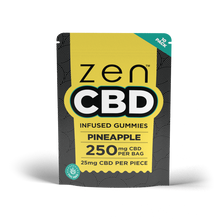 ZEN CBD Gummies - Ananas, 250 mg, 10 szt. - pudełko ekspozycyjne 25 szt.