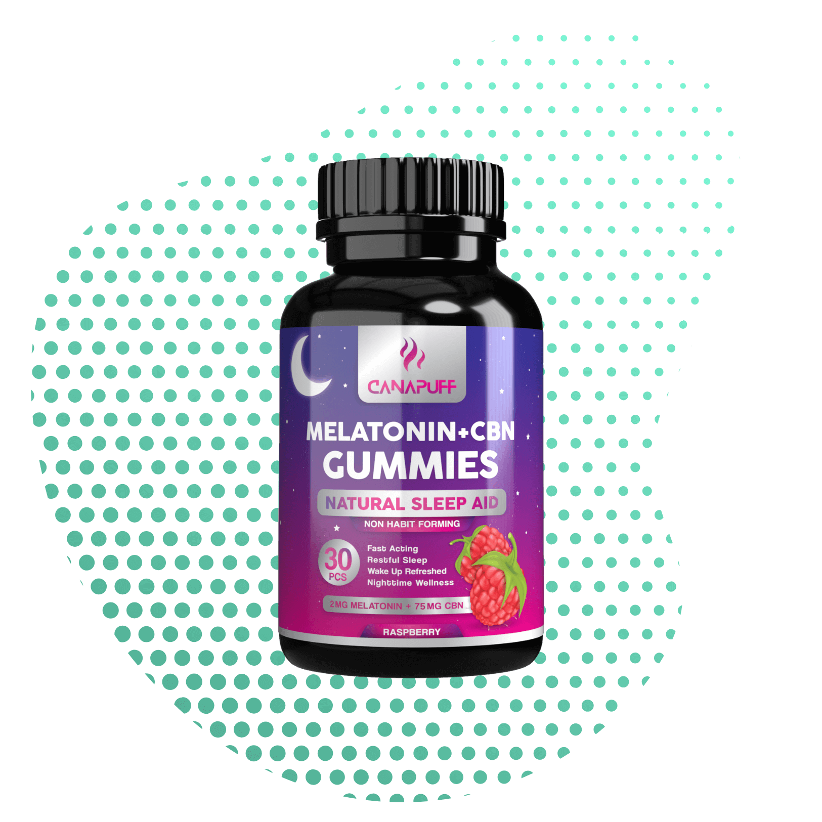 Hurtownia Meliatonin+CBN Żelki - Malinowe